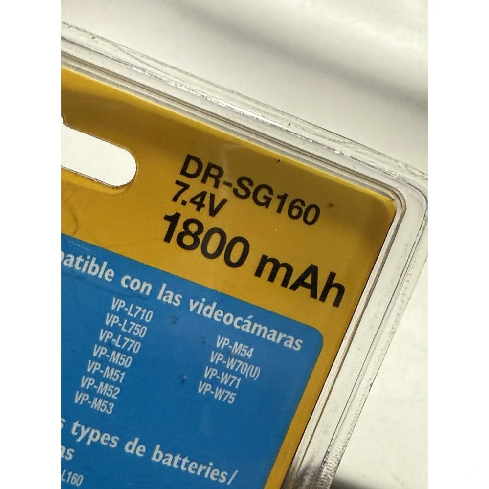 Duracell‎ DR-SG160 Rechargeable Camcorder Battery For Samsung Camcorders New
